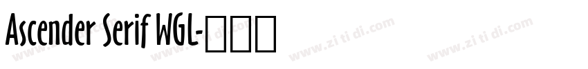 Ascender Serif WGL字体转换